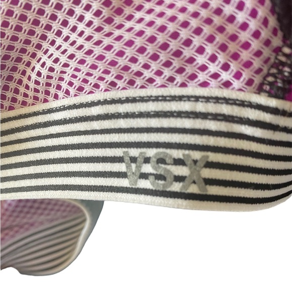 VSX Victoria Secret Front Close Racerback Sport Bra with Mesh Overlay - 38C - Picture 5 of 6